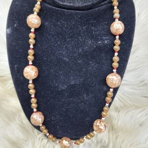 Vintage‎ Abalone Disco Ball necklace